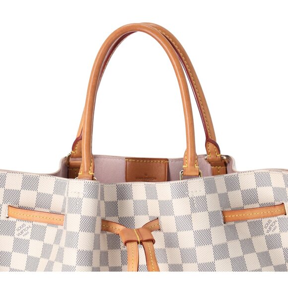 Louis Vuitton Girolata Azur Damier Tote Bag N41579 Canvas Beige - Picture 3 of 11